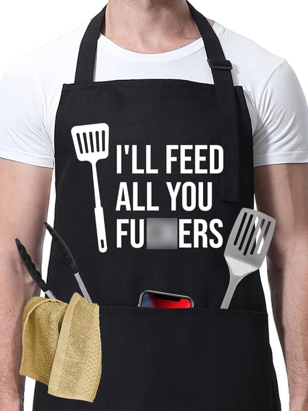 Funny Cooking Aprons for Men Women, Dad Gifts for Mens Father Mom